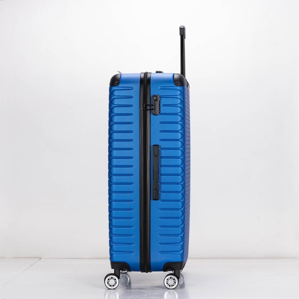 EAGLE Hexagon ABS Hard Shell 4 Wheels Blue - Easy Luggage