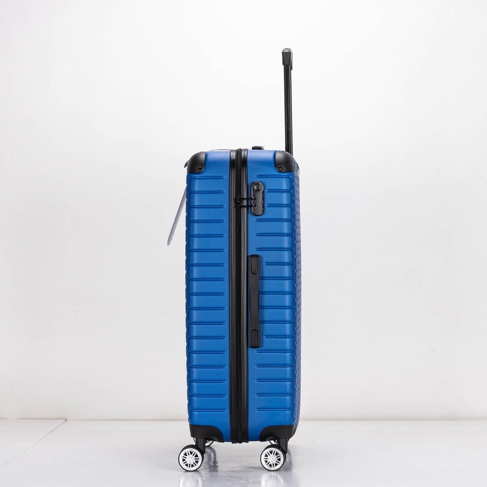 EAGLE Hexagon ABS Hard Shell 4 Wheels Blue - Easy Luggage