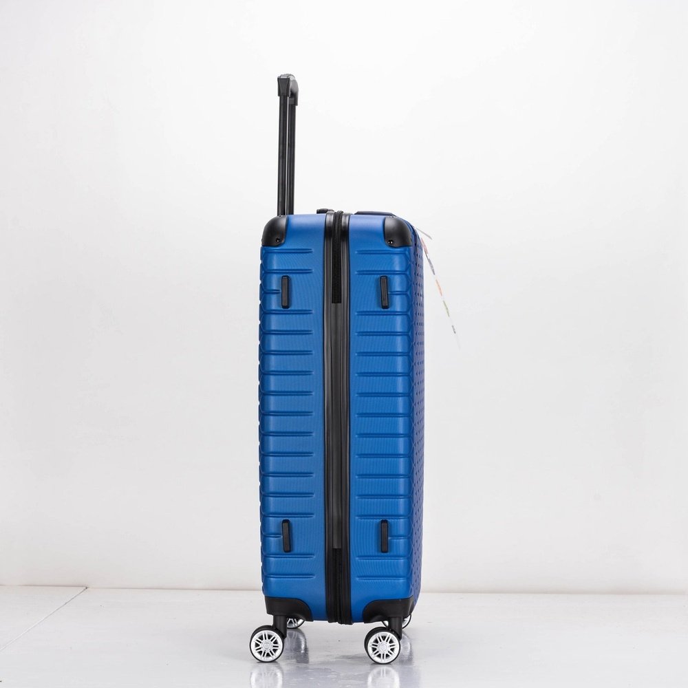 EAGLE Hexagon ABS Hard Shell 4 Wheels Blue - Easy Luggage