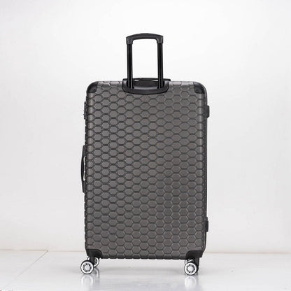 EAGLE Hexagon ABS Hard Shell 4 Wheels Grey - Easy Luggage