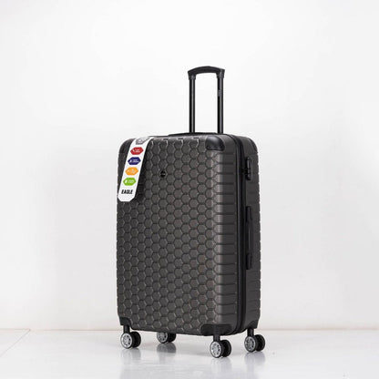 EAGLE Hexagon ABS Hard Shell 4 Wheels Grey - Easy Luggage