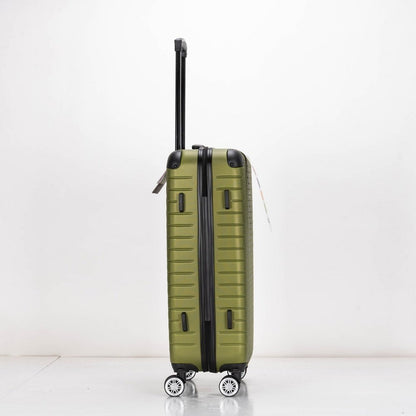 EAGLE Hexagon ABS Hard Shell 4 Wheels Khaki - Easy Luggage