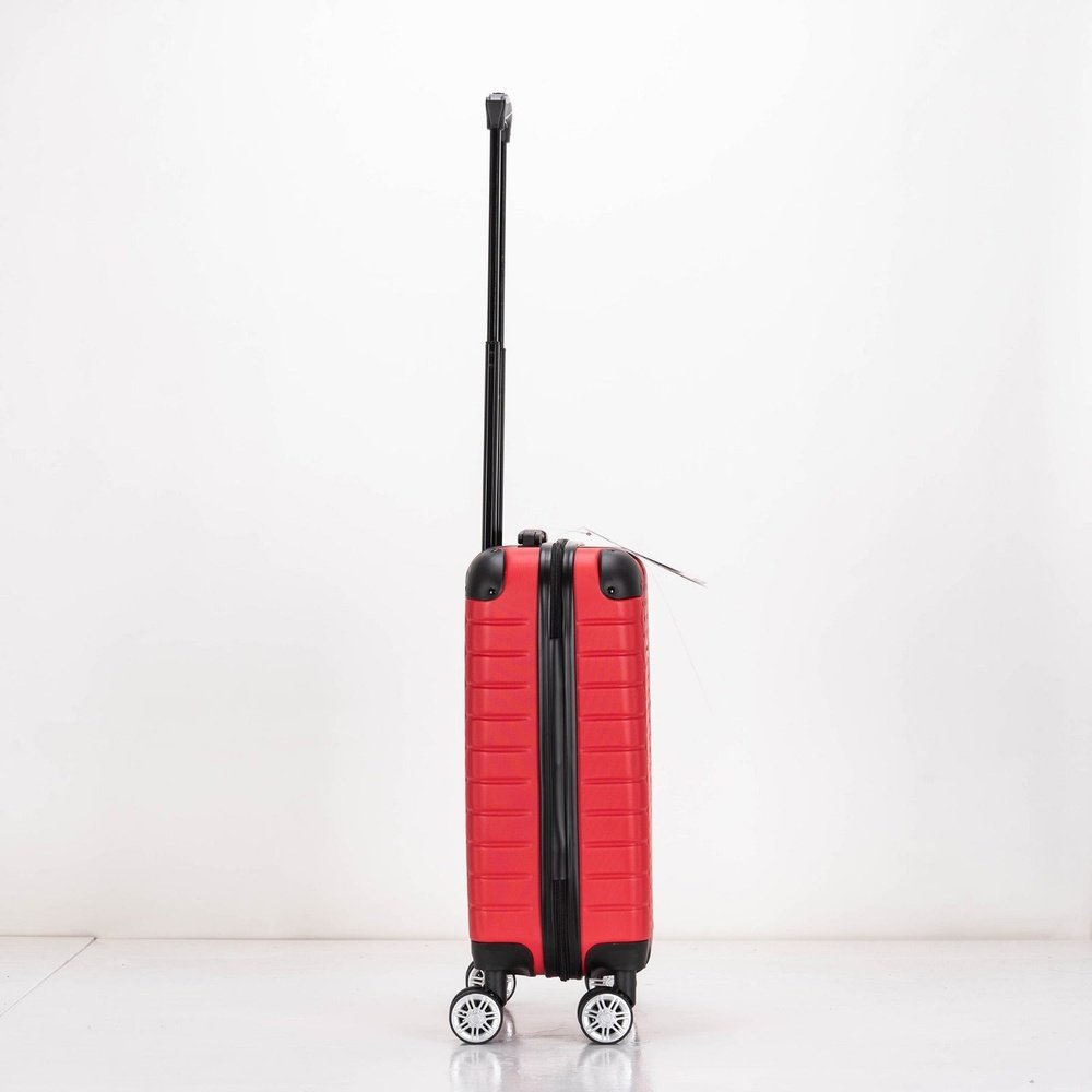 EAGLE Hexagon ABS Hard Shell 4 Wheels Red - Easy Luggage