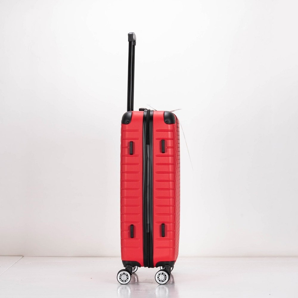 EAGLE Hexagon ABS Hard Shell 4 Wheels Red - Easy Luggage