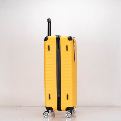 Eagle hexagon abs hard shell 4 wheels - yellow - Easy Luggage