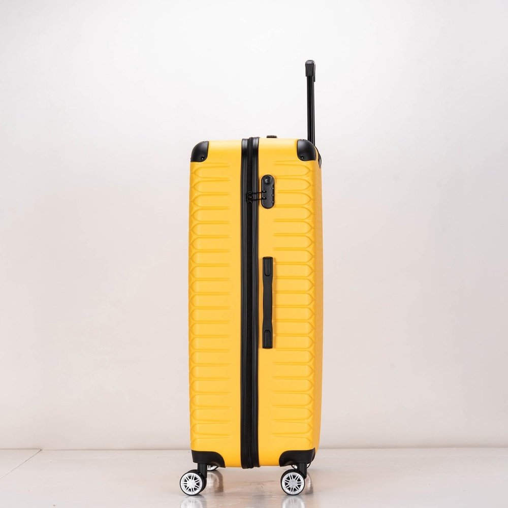 Eagle hexagon abs hard shell 4 wheels - yellow - Easy Luggage