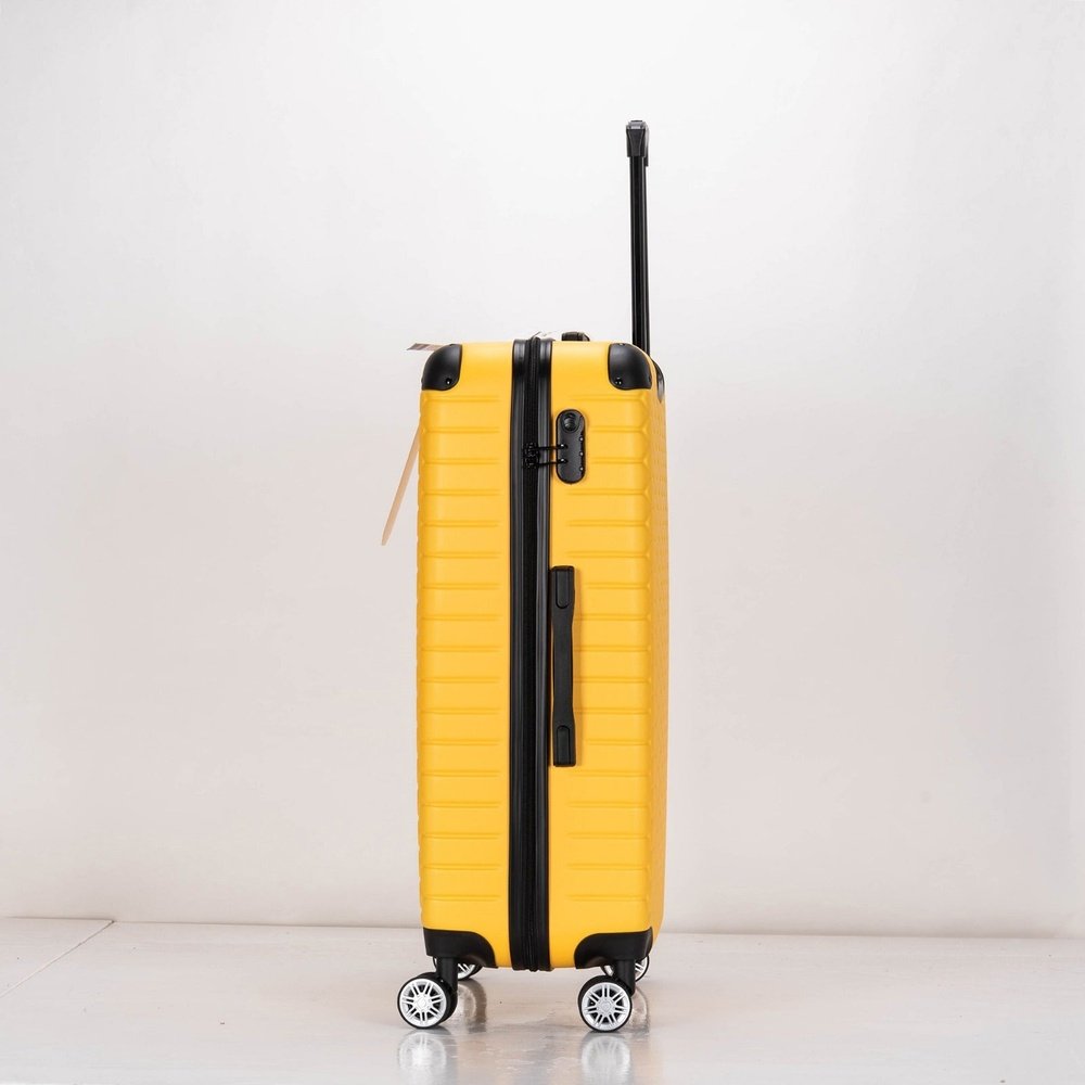 Eagle hexagon abs hard shell 4 wheels - yellow - Easy Luggage