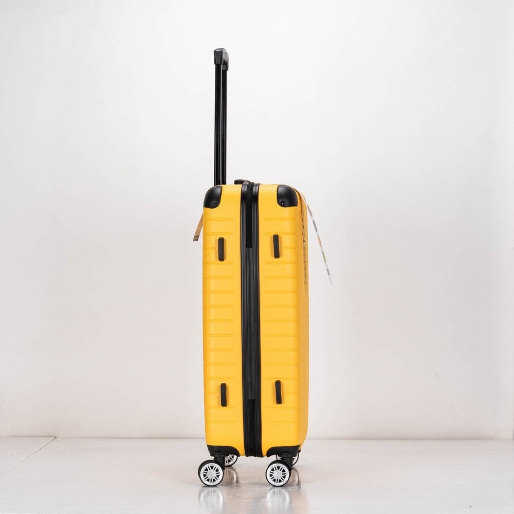 Eagle hexagon abs hard shell 4 wheels - yellow - Easy Luggage