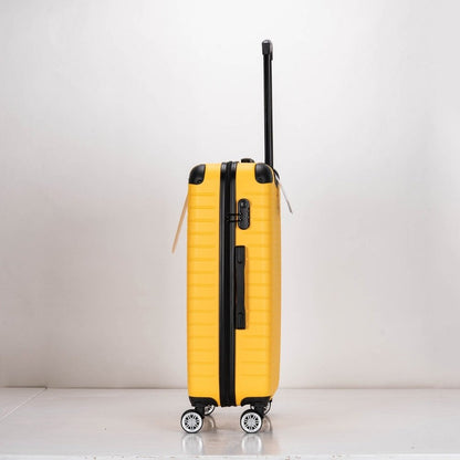 Eagle hexagon abs hard shell 4 wheels - yellow - Easy Luggage