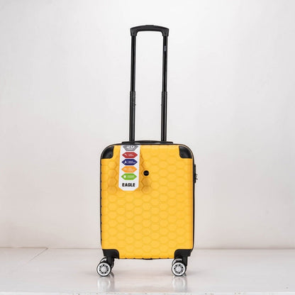 Eagle hexagon abs hard shell 4 wheels - yellow - Easy Luggage