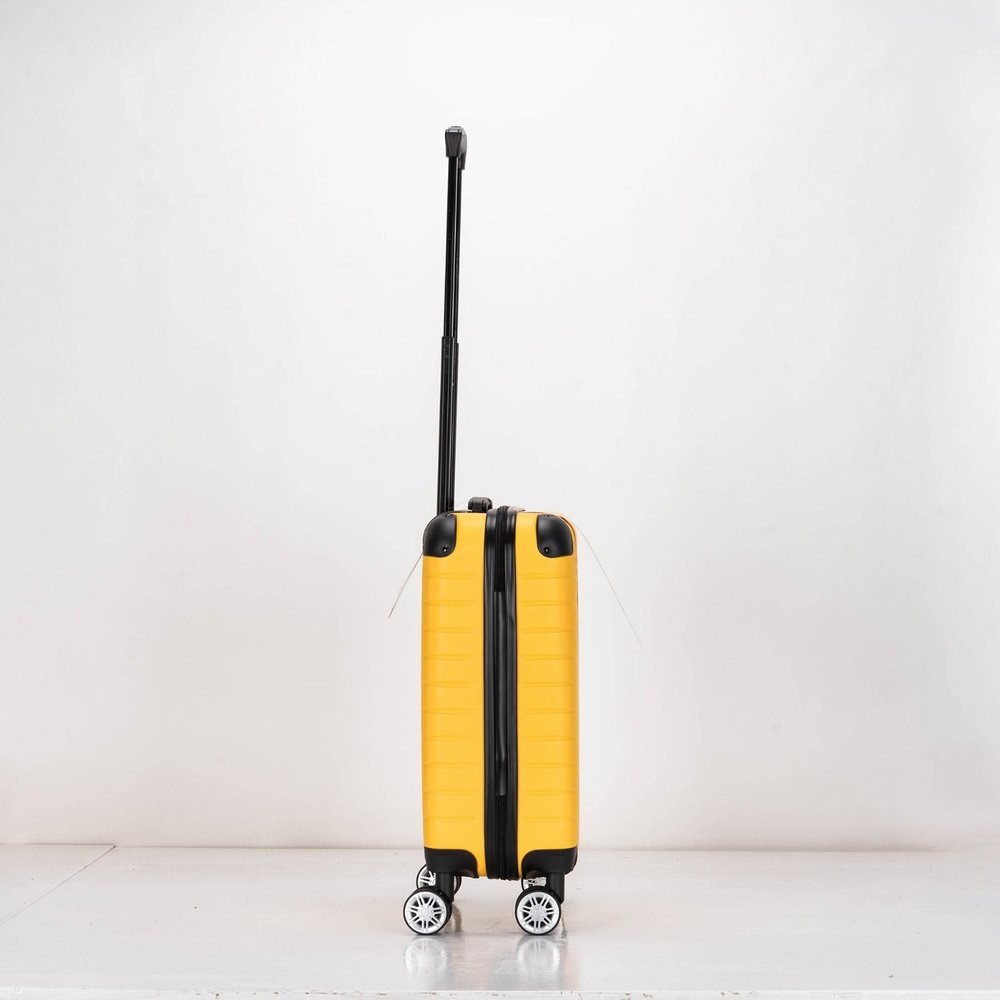 Eagle hexagon abs hard shell 4 wheels - yellow - Easy Luggage