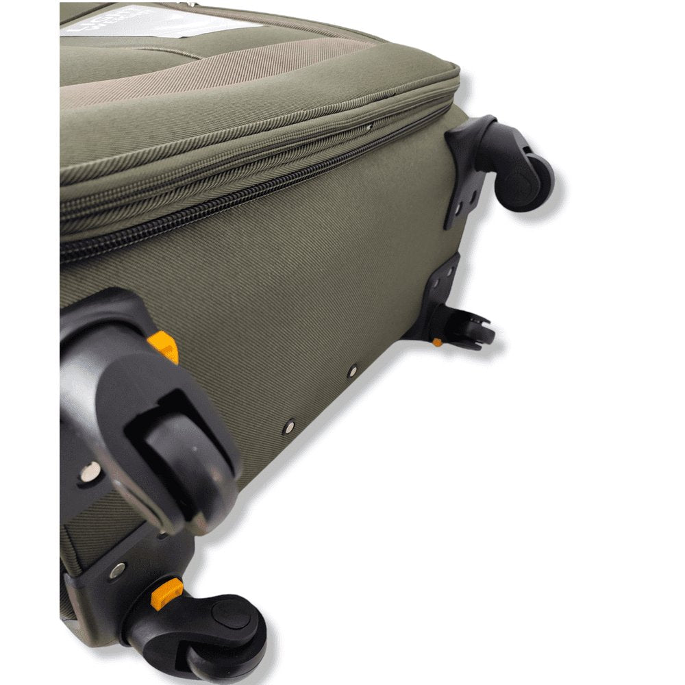 Eagle Lightweight and Durable Cabin Bags with Expandable Capacity - 4 Wheels for Easy Maneuvering - S,M,L,XL Khaki - Easy Luggage
