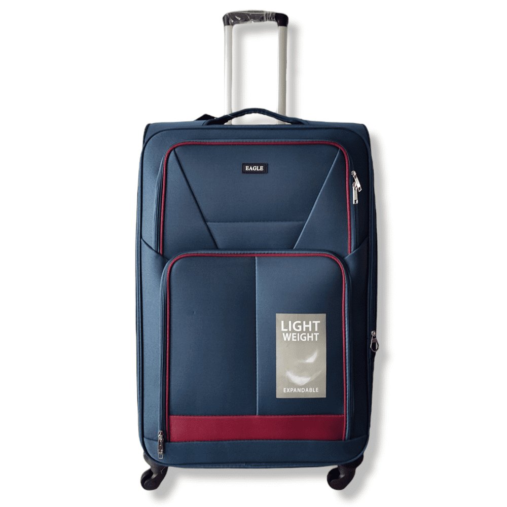 Eagle Lightweight and Durable Cabin Bags with Expandable Capacity - 4 Wheels for Easy Maneuvering - S,M,L,XL Navy - Easy Luggage