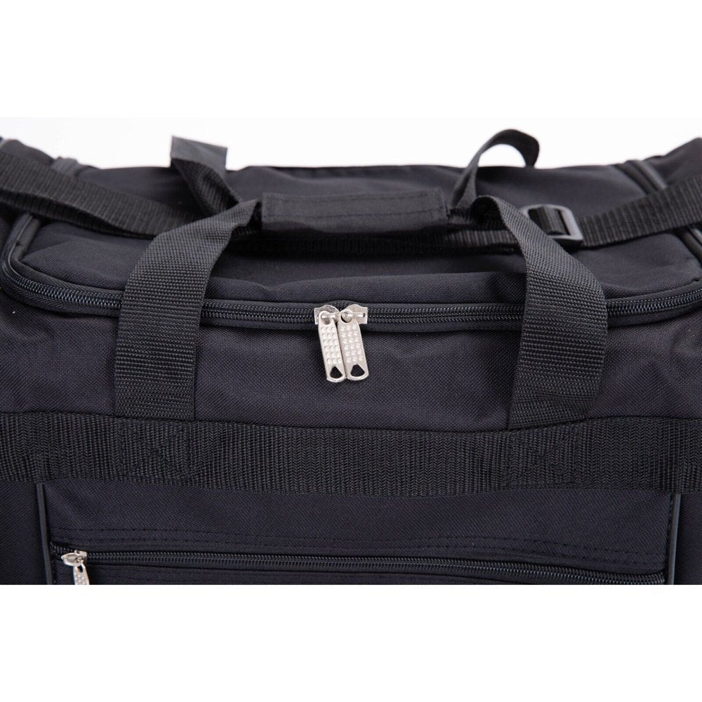 Eagle Lightweight Holdall Duffle Cargo Black Travel Cabin Gym Bag Size - 16",20",24",29" - Easy Luggage