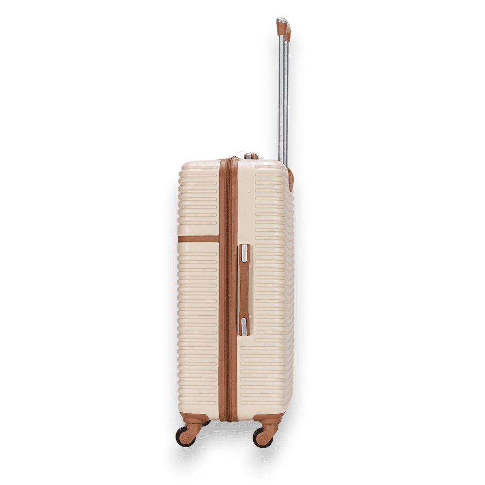 Eagle Lightweight Wheeled Luggage – Durable ABS Carry - On for Seamless Check - In and On - the - Go Adventures Cream - Easy Luggage