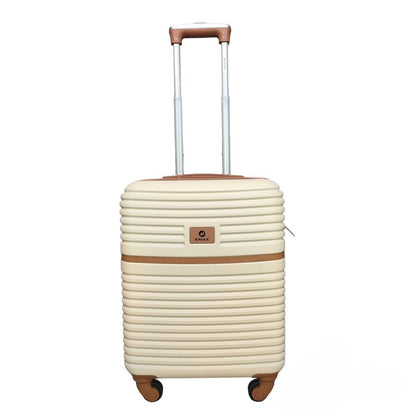 Eagle Lightweight Wheeled Luggage – Durable ABS Carry - On for Seamless Check - In and On - the - Go Adventures Cream - Easy Luggage