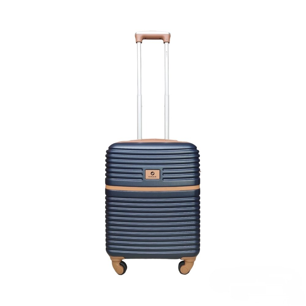 Eagle Lightweight Wheeled Luggage – Durable ABS Carry - On for Seamless Check - In and On - the - Go Adventures Navy - Easy Luggage