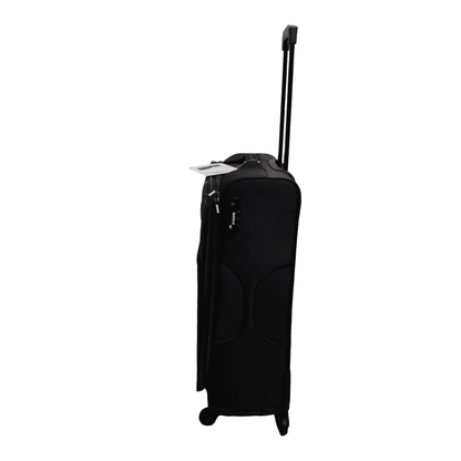 Eagle Super Lightweight 4 Wheels Spinner Soft Shell Expandable Luggage Black - Easy Luggage