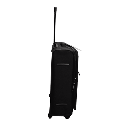 Eagle Super Lightweight 4 Wheels Spinner Soft Shell Expandable Luggage Black - Easy Luggage