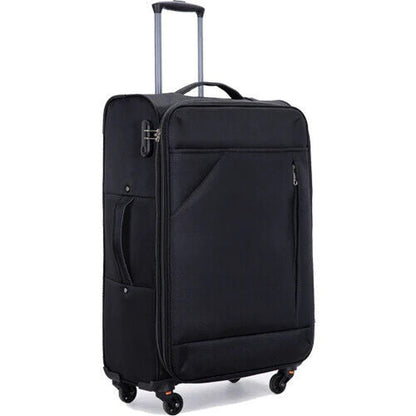 Eagle Ultra Lightweight 4 Wheel Spinner Expandable Luggage Suitcase cabin Black/Grey - Easy Luggage