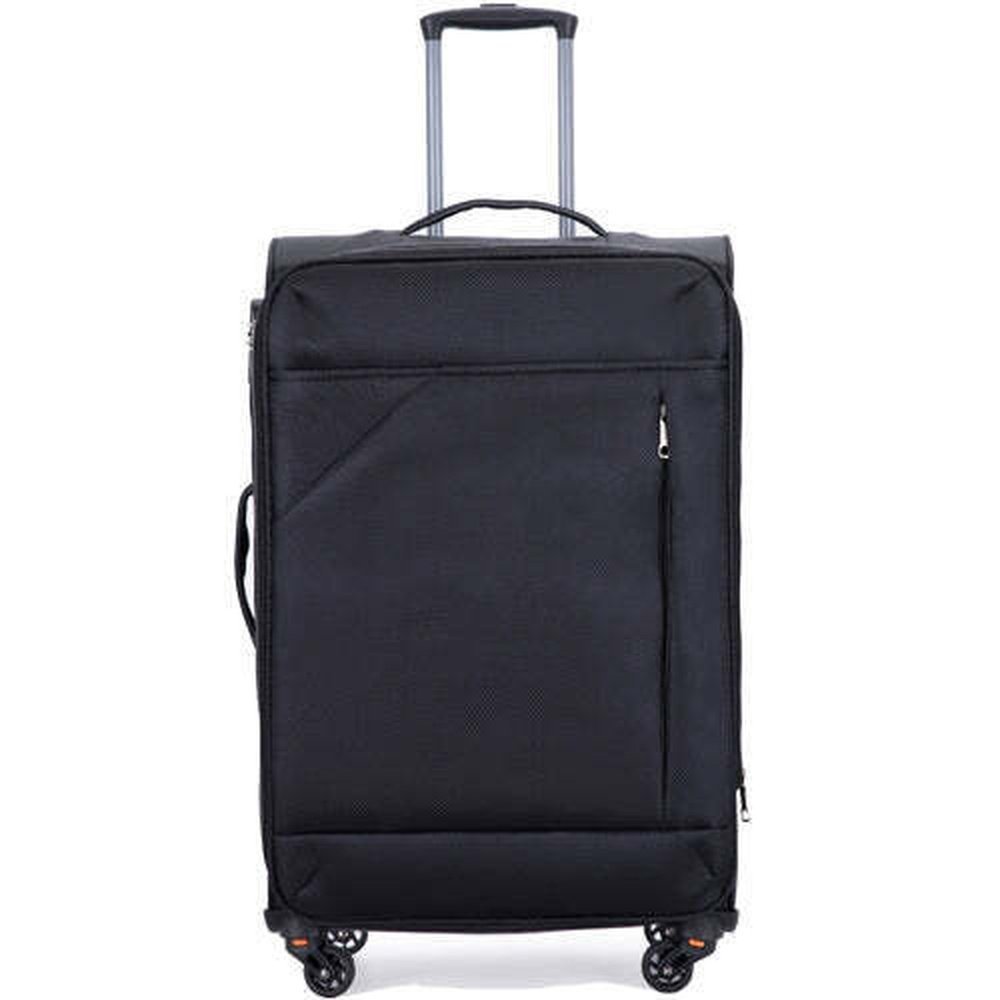 Eagle Ultra Lightweight 4 Wheel Spinner Expandable Luggage Suitcase cabin Black/Grey - Easy Luggage
