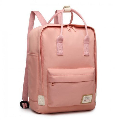 EB2017 - Kono Large Polyester Laptop Backpack - Pink - Easy Luggage