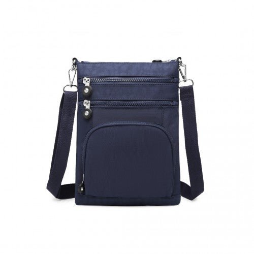 EB2228 - Kono Casual Multi Pocket RFID Blocking Cross body Bag - Navy - Easy Luggage