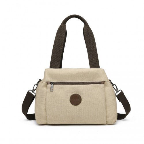 EH2045 - Kono Canvas Multi - Functional Cross Body Bag - Khaki - Easy Luggage