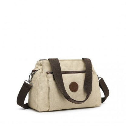 EH2045 - Kono Canvas Multi - Functional Cross Body Bag - Khaki - Easy Luggage