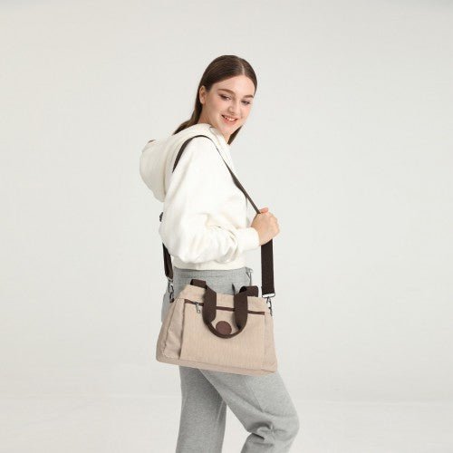 EH2239 - Kono Waterproof Multi - Functional Handbag Cross Body Bag - Grey - Easy Luggage