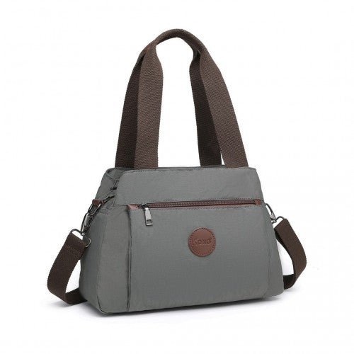 EH2239 - Kono Waterproof Multi - Functional Handbag Cross Body Bag - Grey - Easy Luggage