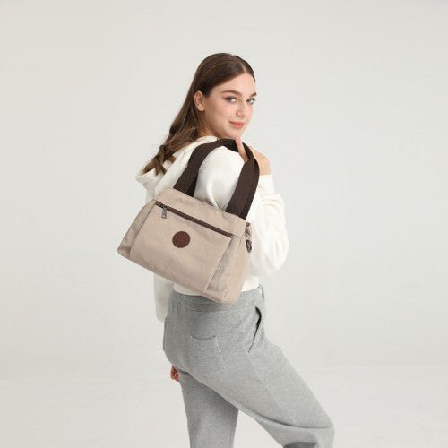 EH2239 - Kono Waterproof Multi - Functional Handbag Cross Body Bag - Grey - Easy Luggage