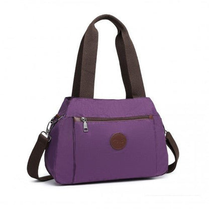 EH2239 - Kono Waterproof Multi - Functional Handbag Cross Body Bag - Purple - Easy Luggage