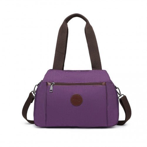 EH2239 - Kono Waterproof Multi - Functional Handbag Cross Body Bag - Purple - Easy Luggage