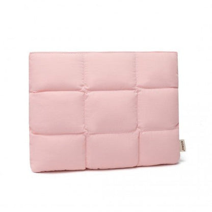 EH2359 - Kono Lightweight Magnetic Quilted Laptop Sleeve - Pink - Easy Luggage