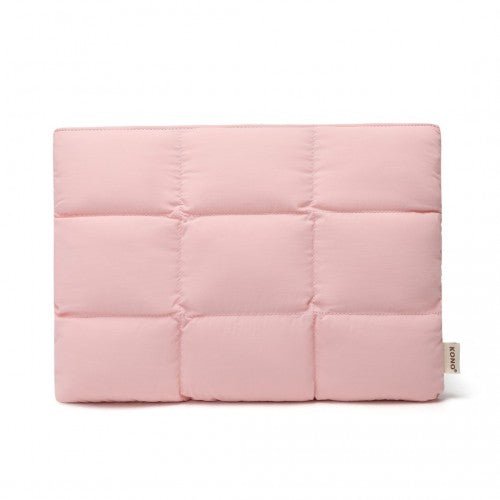 EH2359 - Kono Lightweight Magnetic Quilted Laptop Sleeve - Pink - Easy Luggage