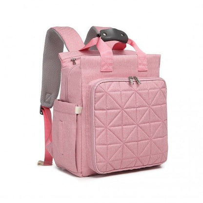 EM2105 - Kono Simple Lightweight Maternity Changing Bag - Pink - Easy Luggage