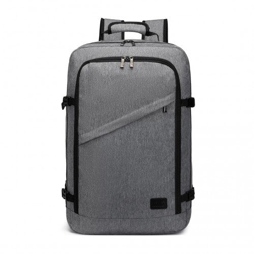 EM2231L - Kono Lightweight Cabin Bag Travel Business Backpack - Grey - Easy Luggage