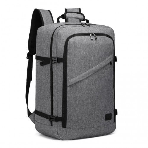 EM2231L - Kono Lightweight Cabin Bag Travel Business Backpack - Grey - Easy Luggage