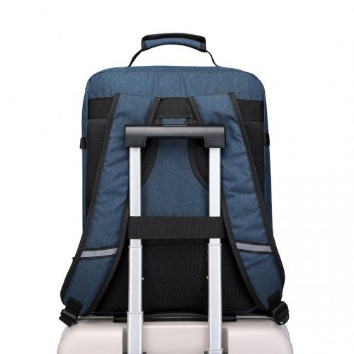 EM2231M - Kono Lightweight Cabin Bag Travel Business Backpack - Navy - Easy Luggage