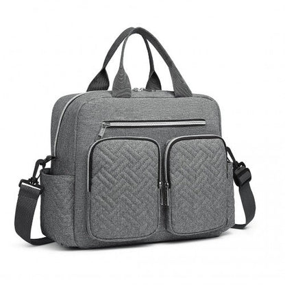 EQ2248 - Kono Durable And Functional Changing Tote Bag - Grey - Easy Luggage