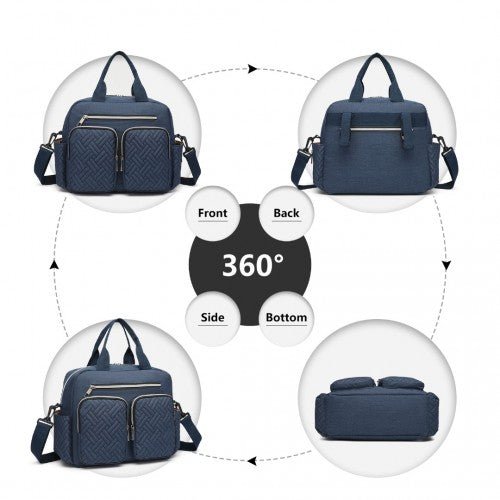 EQ2248 - Kono Durable And Functional Changing Tote Bag - Navy - Easy Luggage