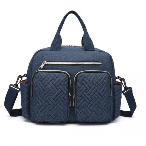 EQ2248 - Kono Durable And Functional Changing Tote Bag - Navy - Easy Luggage