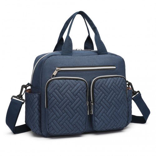 EQ2248 - Kono Durable And Functional Changing Tote Bag - Navy - Easy Luggage