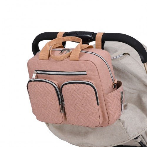 EQ2248 - Kono Durable And Functional Changing Tote Bag - Pink - Easy Luggage