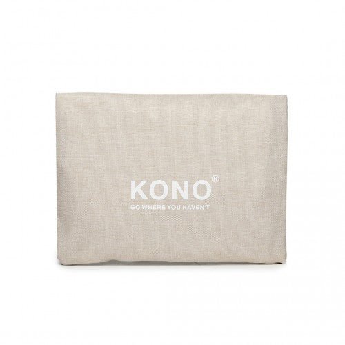 EQ2256 - Kono Foldable Waterproof Storage Travel Handbag - Beige - Easy Luggage