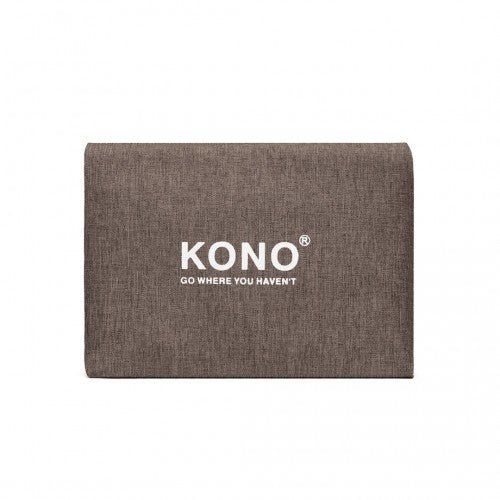 EQ2256 - Kono Foldable Waterproof Storage Travel Handbag - Brown - Easy Luggage