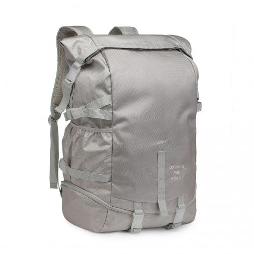 EQ2302 - Kono Large Capacity Basketball Sports Fitness Backpack - Grey - Easy Luggage