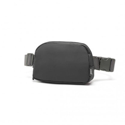 EQ2345 - Kono Sleek And Stylish Minimalist Classic Waterproof Waist Pack - Grey - Easy Luggage