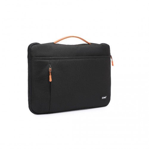 EQ2346L - Kono Streamline Water - Resistant Large Laptop Sleeve With Velvety Interior - Black - Easy Luggage